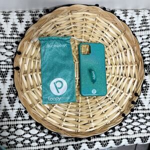 Loopy Sparkle Turquoise Righty Phone Case for Apple iPhone 11 Pro Max W/Dust Bag